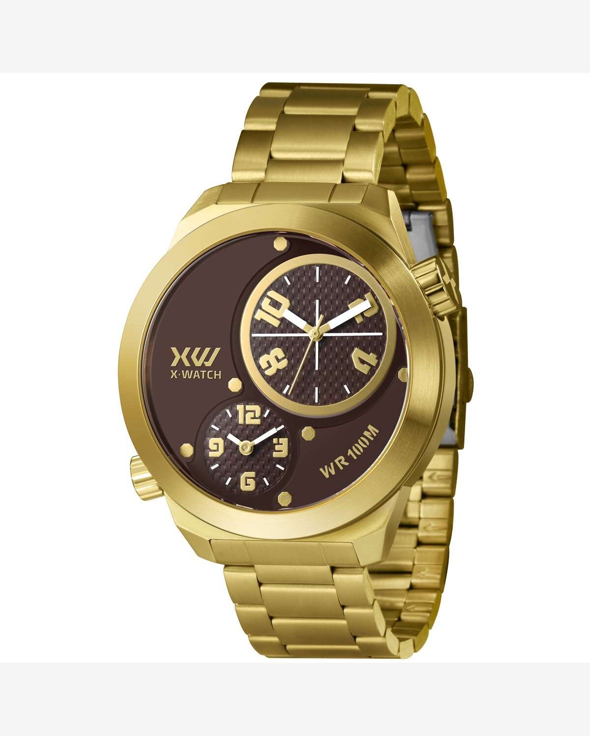 Riachuelo Relógio XWatch Masculino Ref Xmgst001 N2kx Oversized Dourado